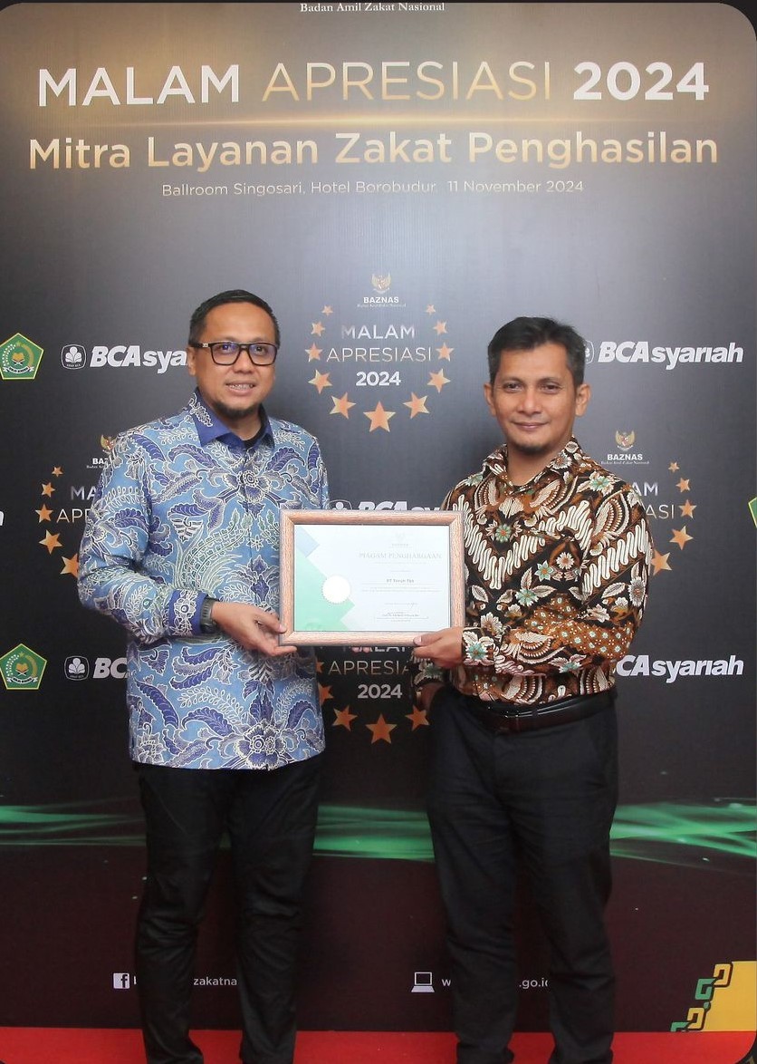 PT Timah Raih Penghargaan dari Baznas RI