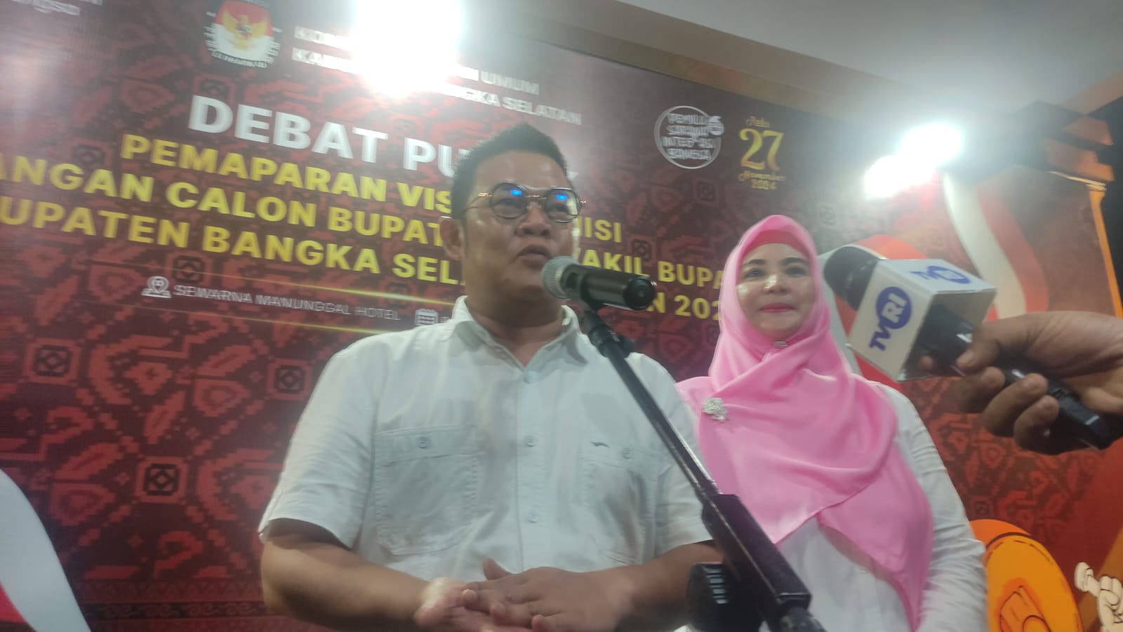 Debat Publik Bangka Selatan, Riza-Debby Tenang