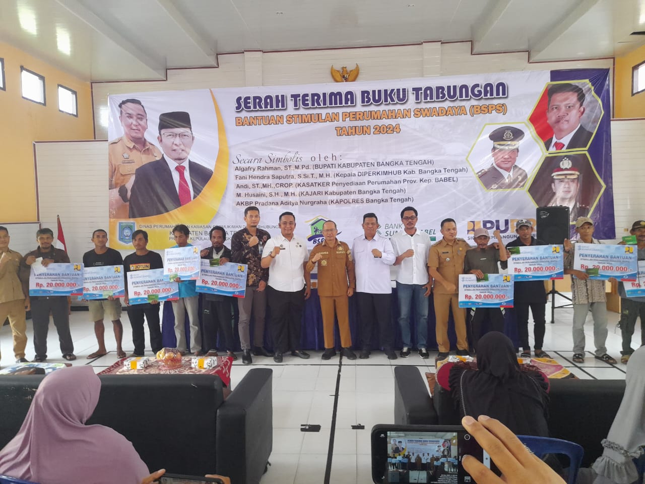 305 Keluarga di Bangka Tengah Dapat Uang Rp 20 Juta