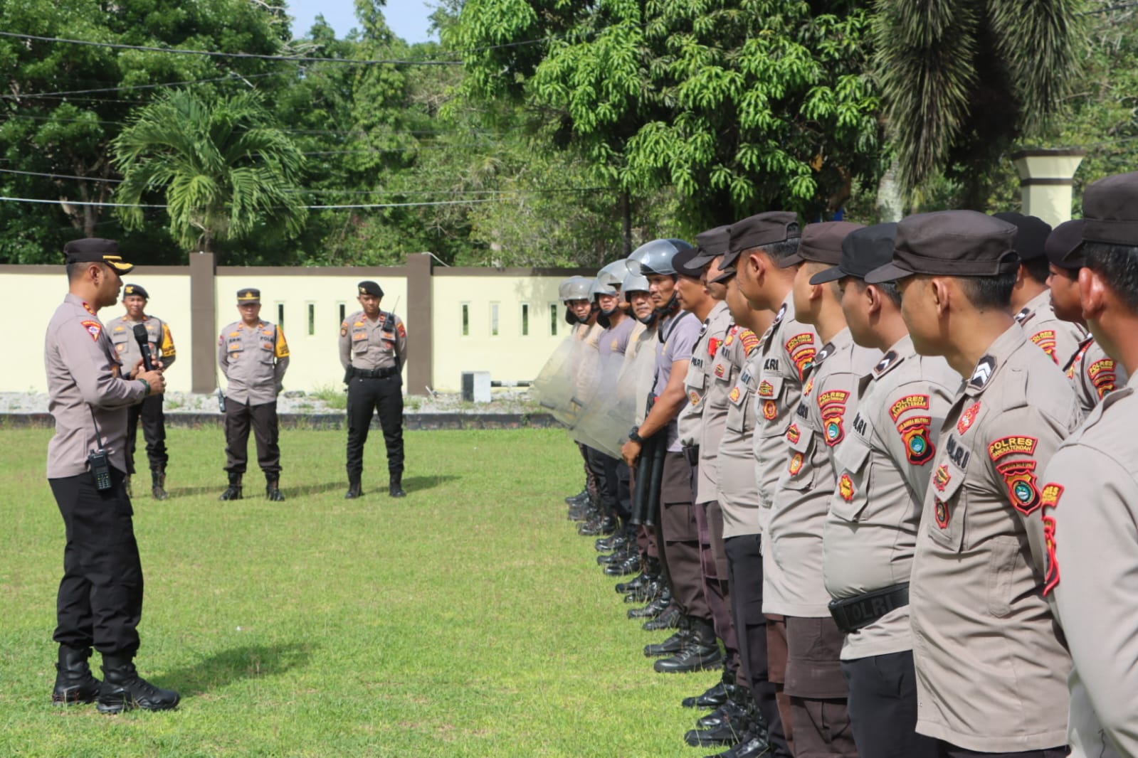 Bangun Mental dan Disiplin, Polres Bangka Tengah Gelar Kerangka Dalmas