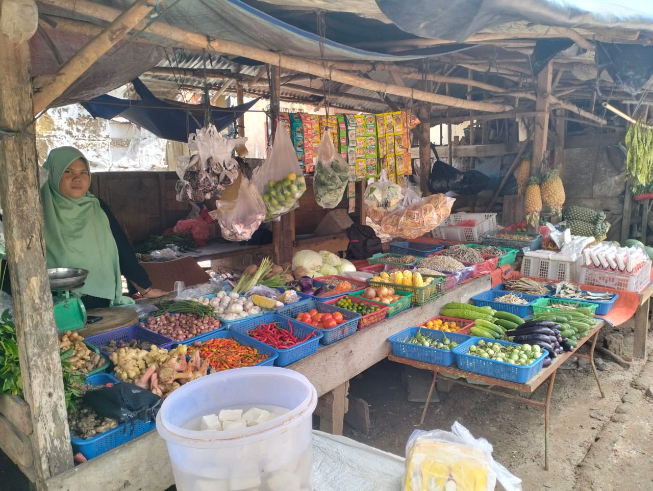 Terparah, Omset Pedagang Pasar Sukadamai Turun Hingga 60 Persen