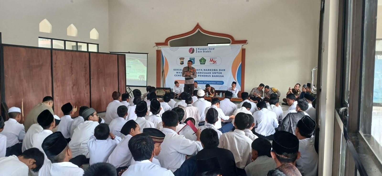 Banyak Kaum Muda Terjerumus Narkoba, Polres dan Kejari Bangka Tengah Datangi Pesantren Zaid bin Tsabit