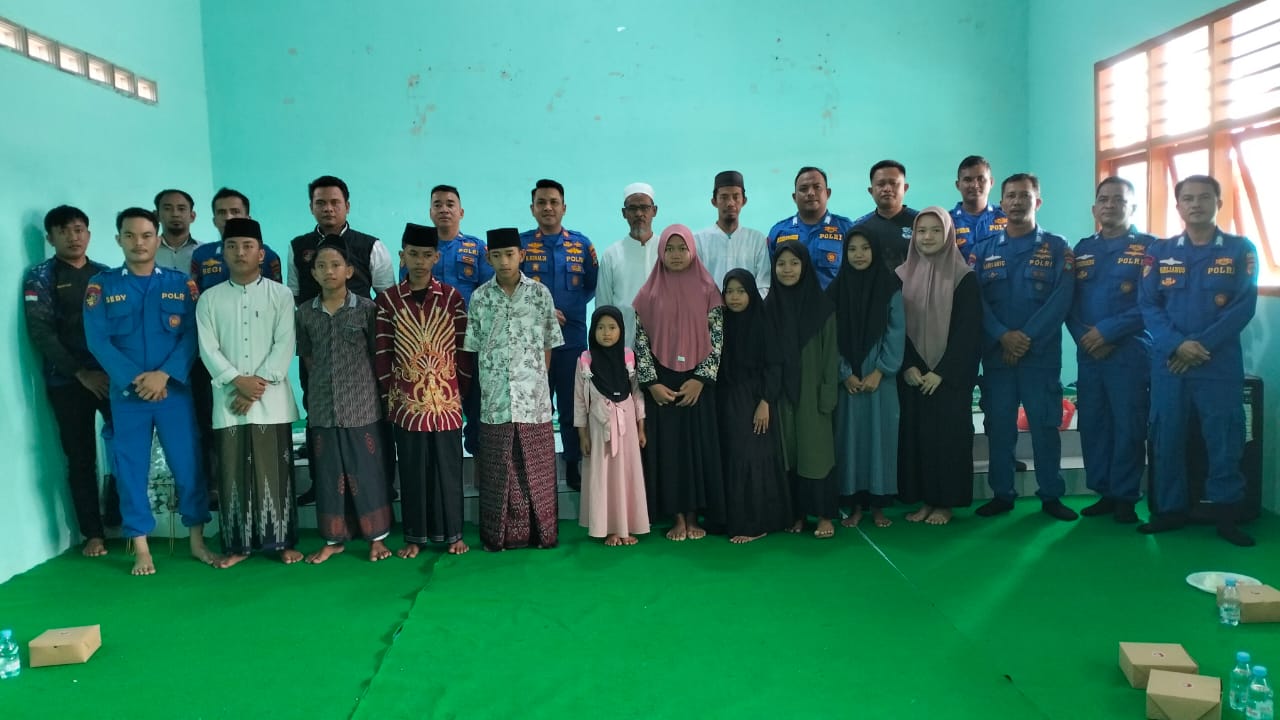 HUT ke-74 Tahun, Pol Airud Bangka Selatan Kunjungi Pesantren Tarbiyatul Mubtadi’in