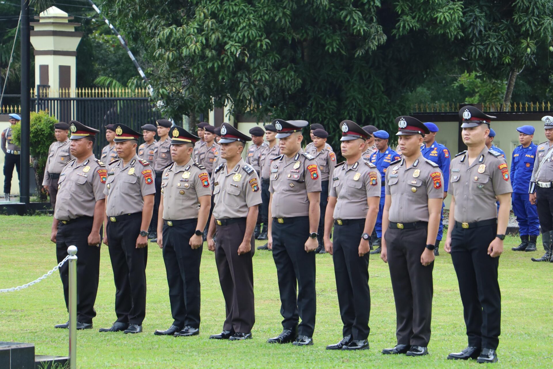 Puluhan Anggota Polres Bangka Tengah Naik Pangkat