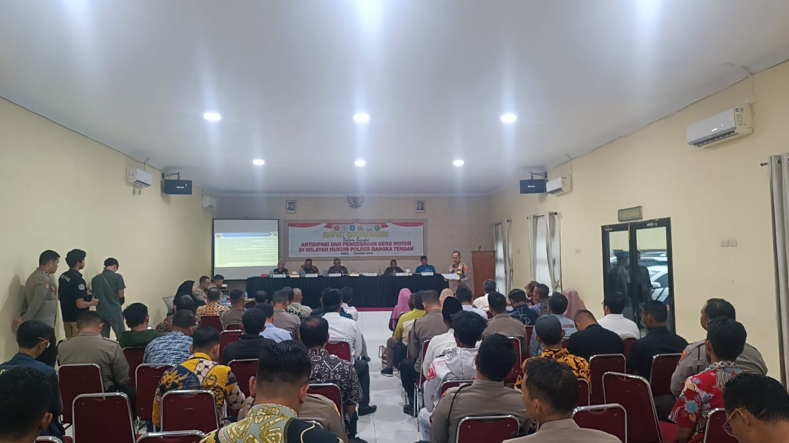 Polres Bangka Tengah Kumpulkan Forkopimda, Club Motor hingga Kades