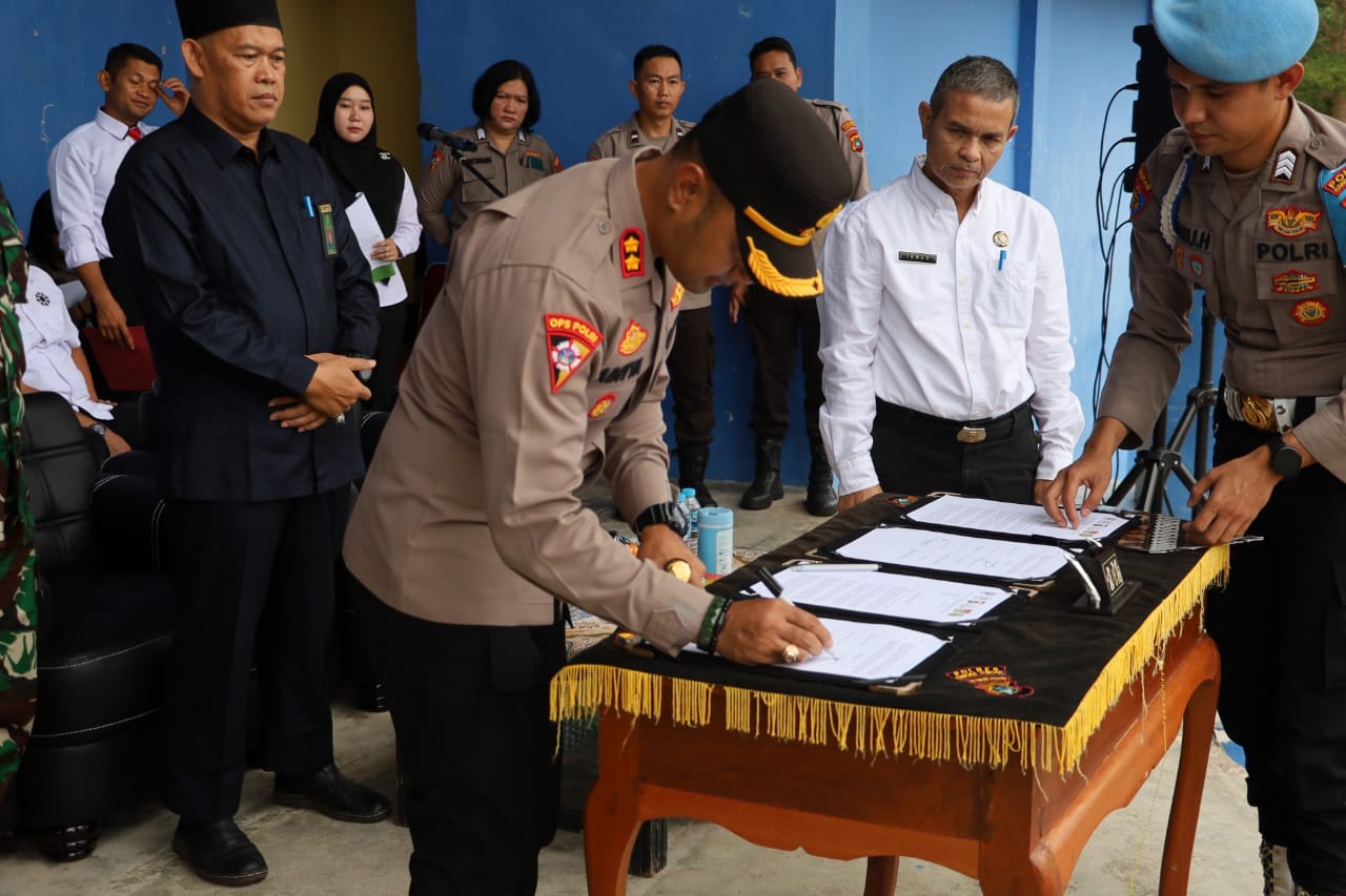 Polres Bangka Tengah dan Forkopimda Deklarasi Penolakan Geng Motor