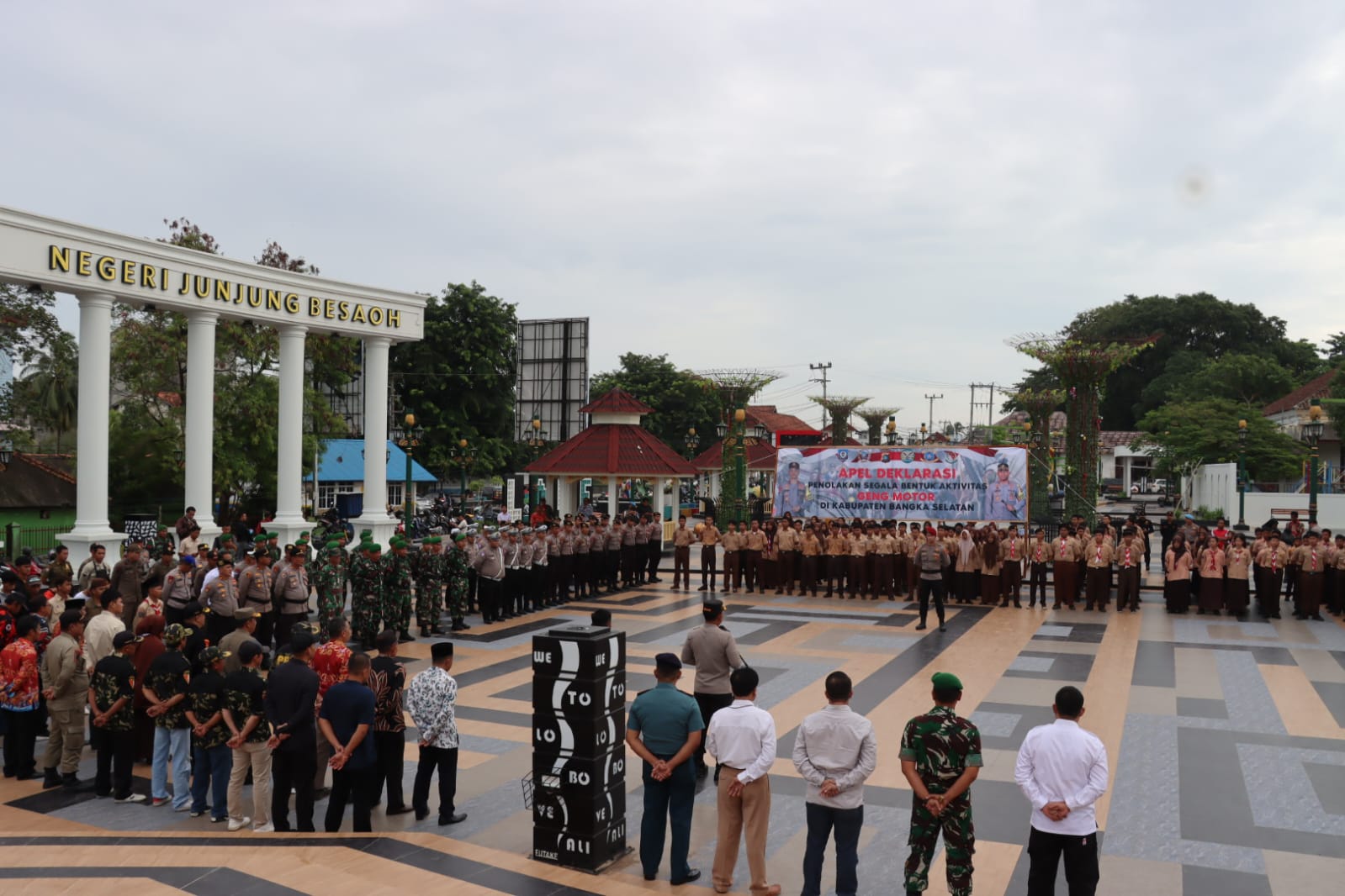 Polres Bangka Selatan Ajak Pelajar Deklarasi Penolakan Geng Motor