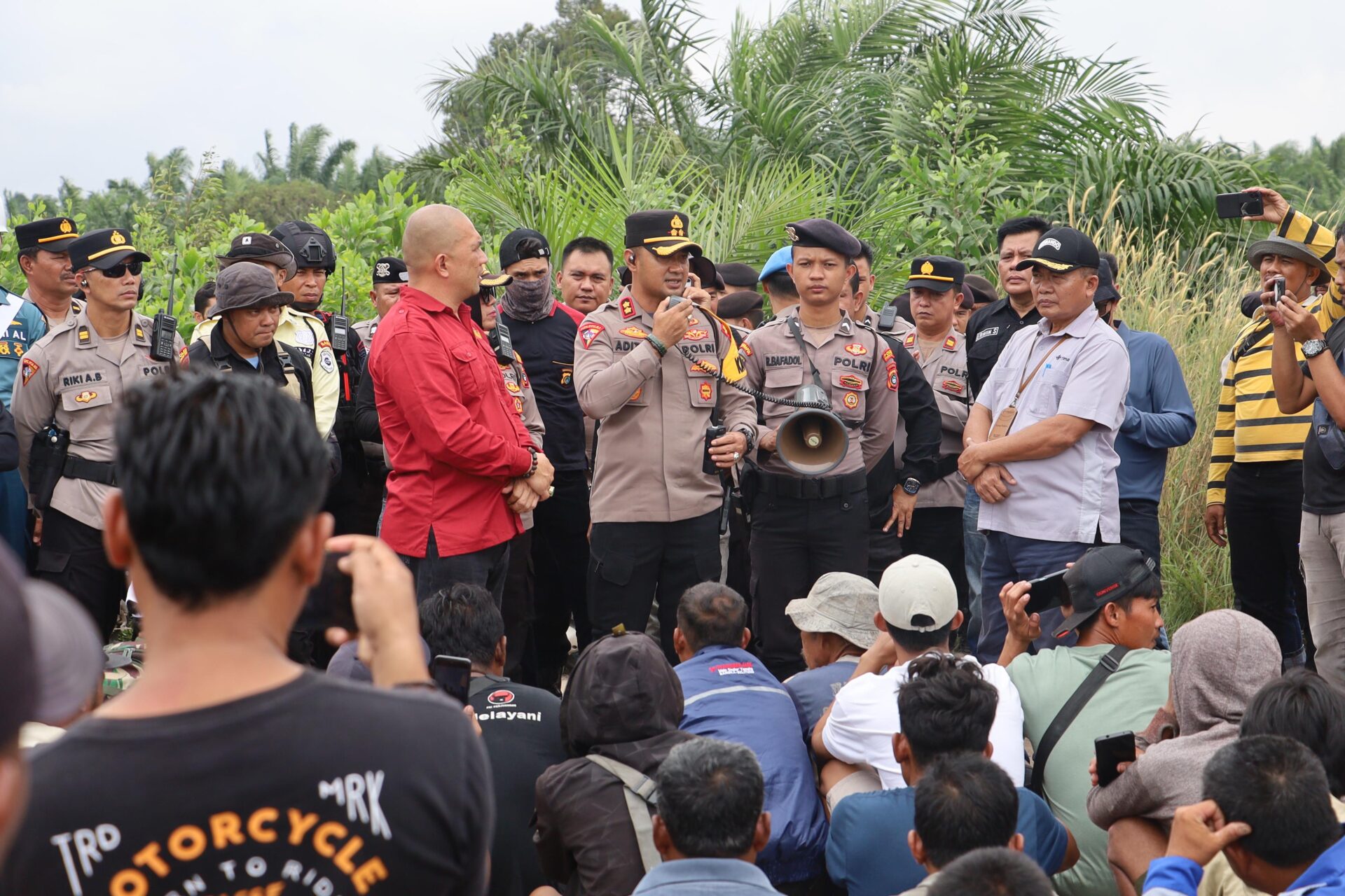 Tim Gabungan Kembali Tertibkan Penambang di Merbuk, Terhitung Sudah Enam Kali