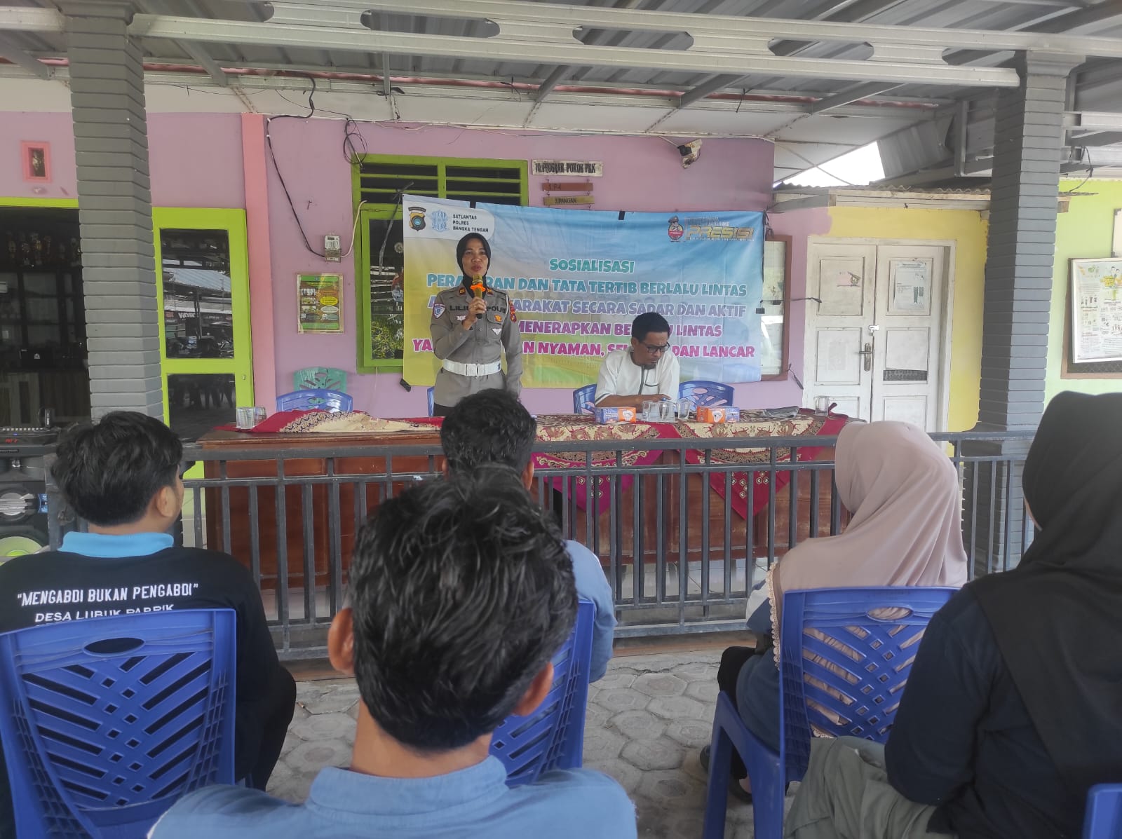 Mau Buat SIM, Kini Sat Lantas Bangka Tengah Jemput Bola ke Desa-desa