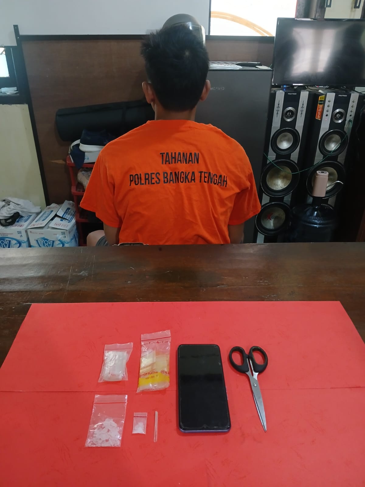 Pengedar Sabu Asal Oki Dibekuk Sat Narkoba Polres Bangka Tengah