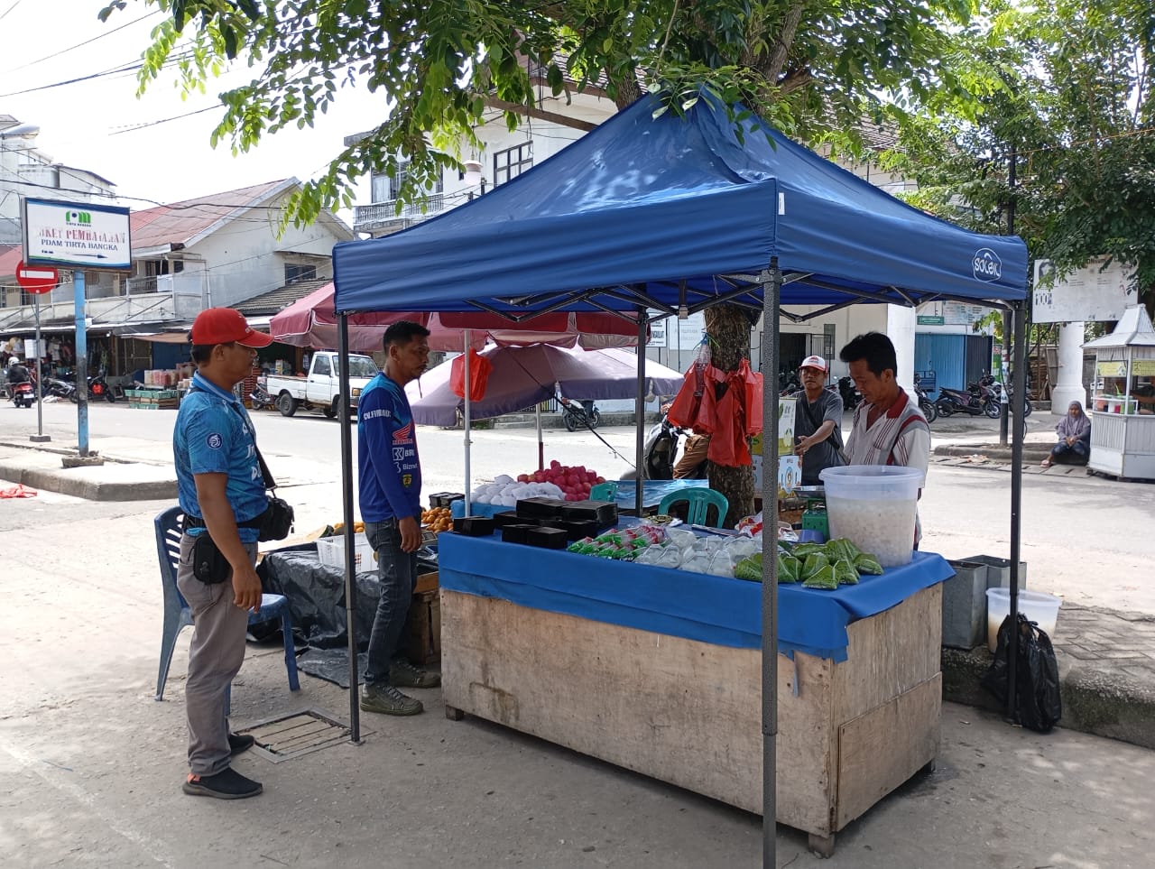 Tanggapi Persoalan Iuran Tempat Jualan, Pedagang Musiman Pasar Sungailiat Sampaikan Fakta Sesungguhnya