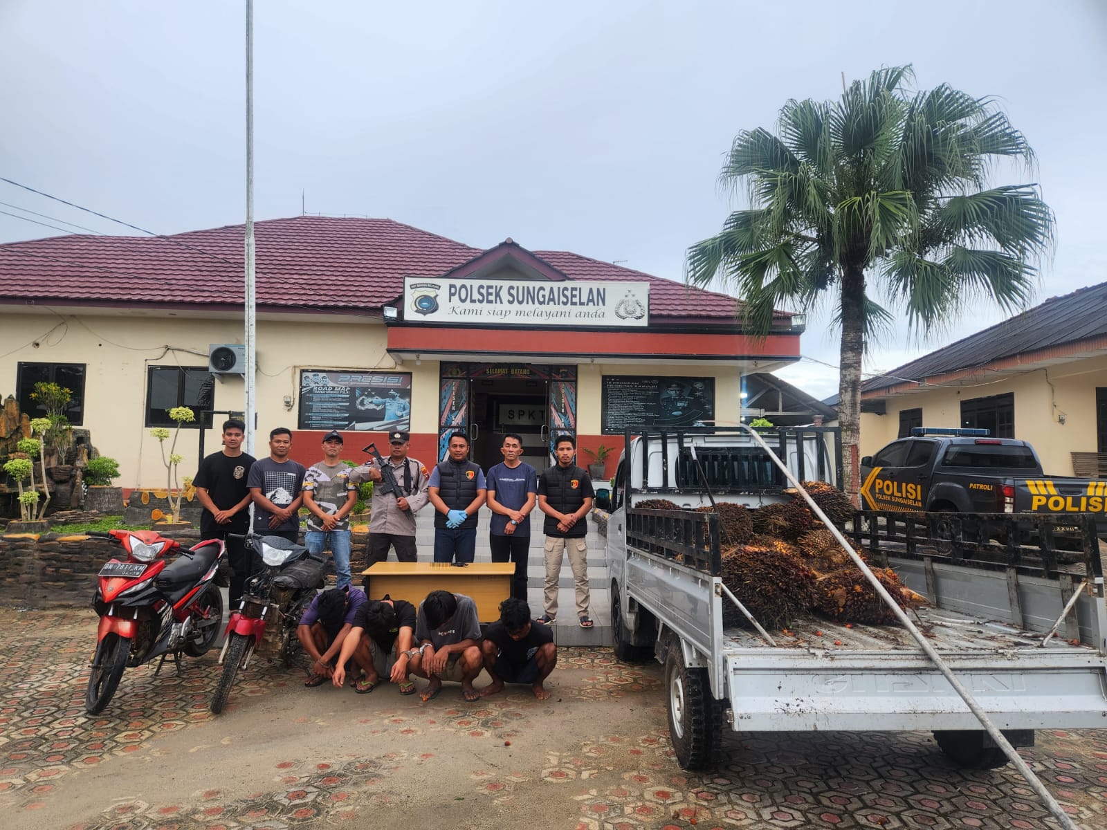 Pencuri Sawit PT Sinarmas ini Ternyata Bawa Senjata Api Rakitan