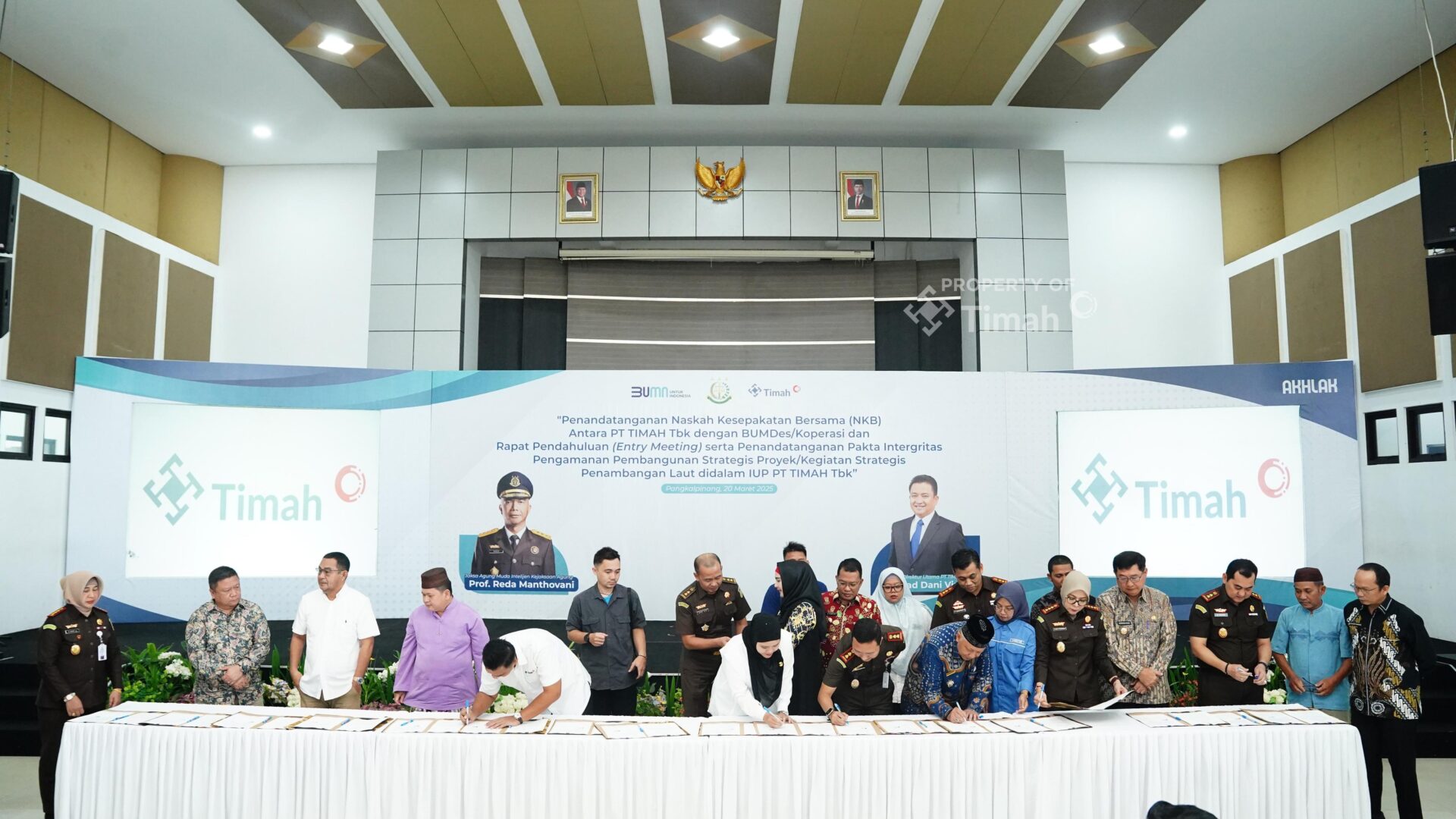 Kerjasama PT Timah dengan BUMDes/Koperasi Didampingi Kejagung RI