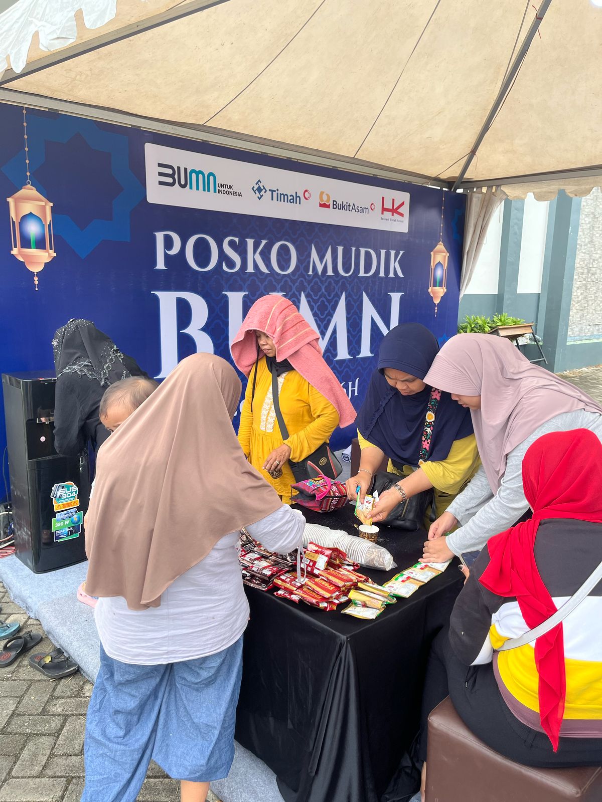 PT Timah Sediakan Posko Pemudik di Trans Sumatera Lampung-Palembang