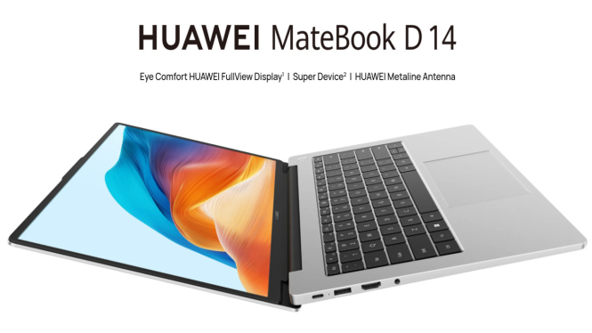 Huawei MateBook D14, Laptop Ultrathin Ryzen Performa Tinggi dengan Fitur Premium