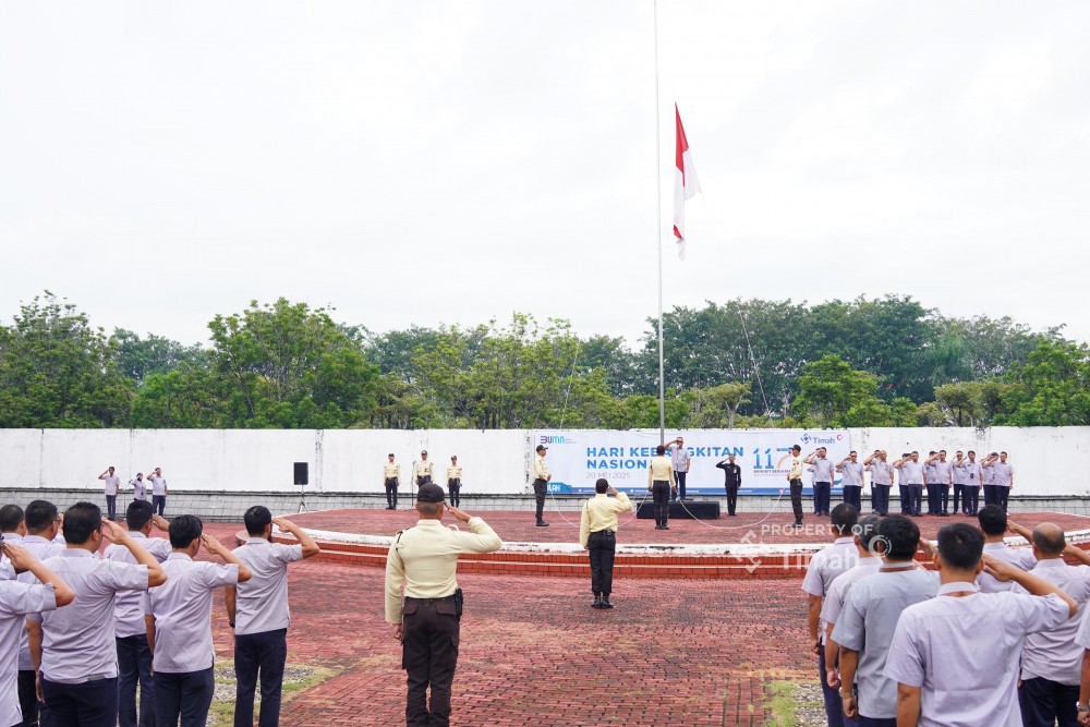 Upacara Harkitnas di PT Timah Belangsung Khidmat