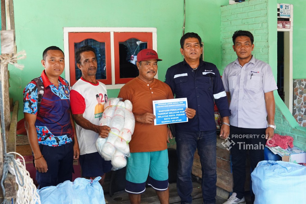KUB Nelayan Pesisir Batu Kodok dapat Puluhan Jaring Baru