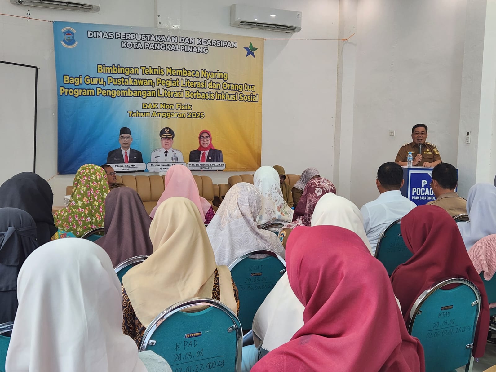 Buka Bimtek Membaca Nyaring, Pj Wali Kota Pangkalpinang: Biar Percaya Diri