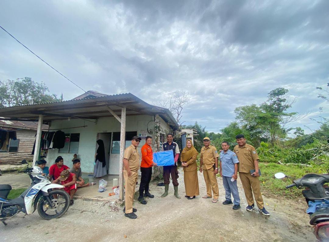 Angin Kencang Tiba-tiba Terjang Kecamatan Koba, Delapan Rumah Rusak