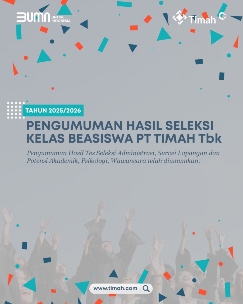 36 Siswa Program Beasiswa PT Timah Diumumkan