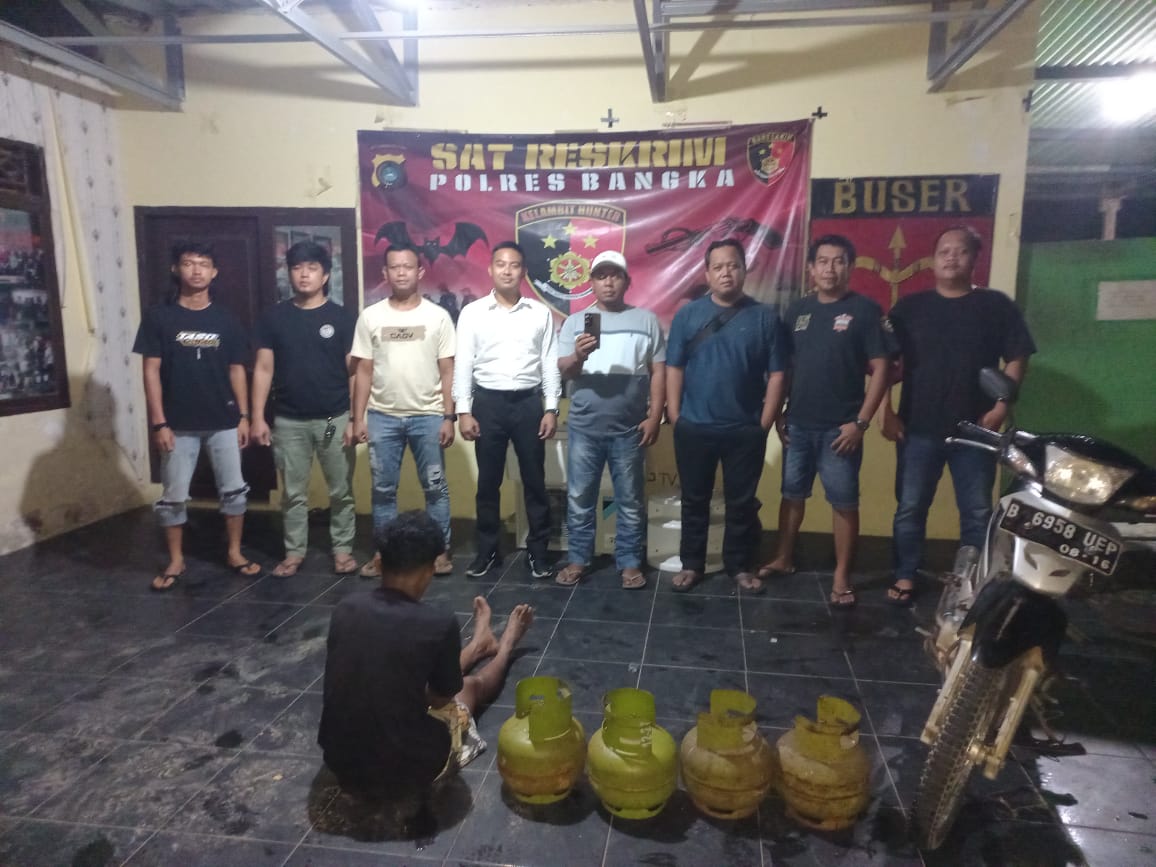 Pencuri dan Penadah Ditangkap Polres Bangka