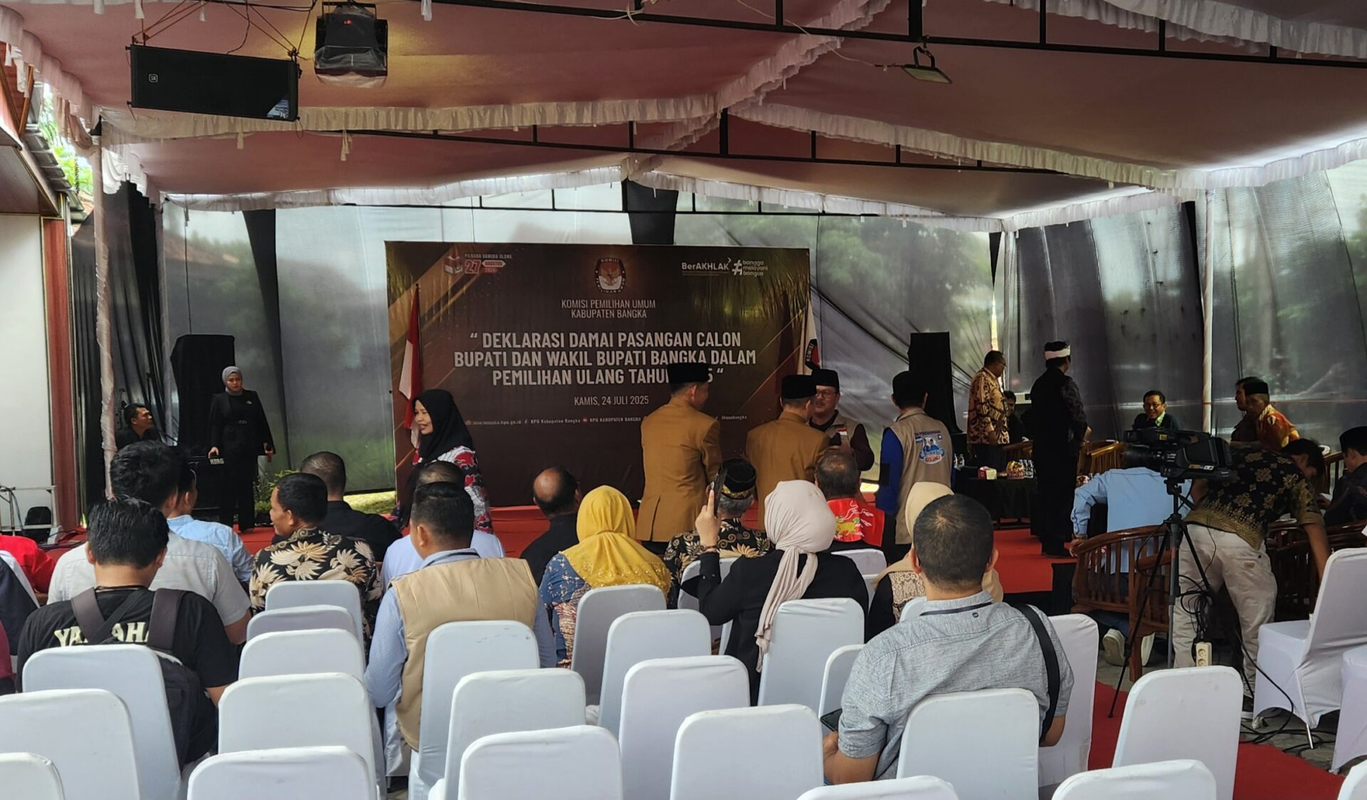 Seluruh Peserta Sudah Hadir, Deklarasi Damai Tetap Molor