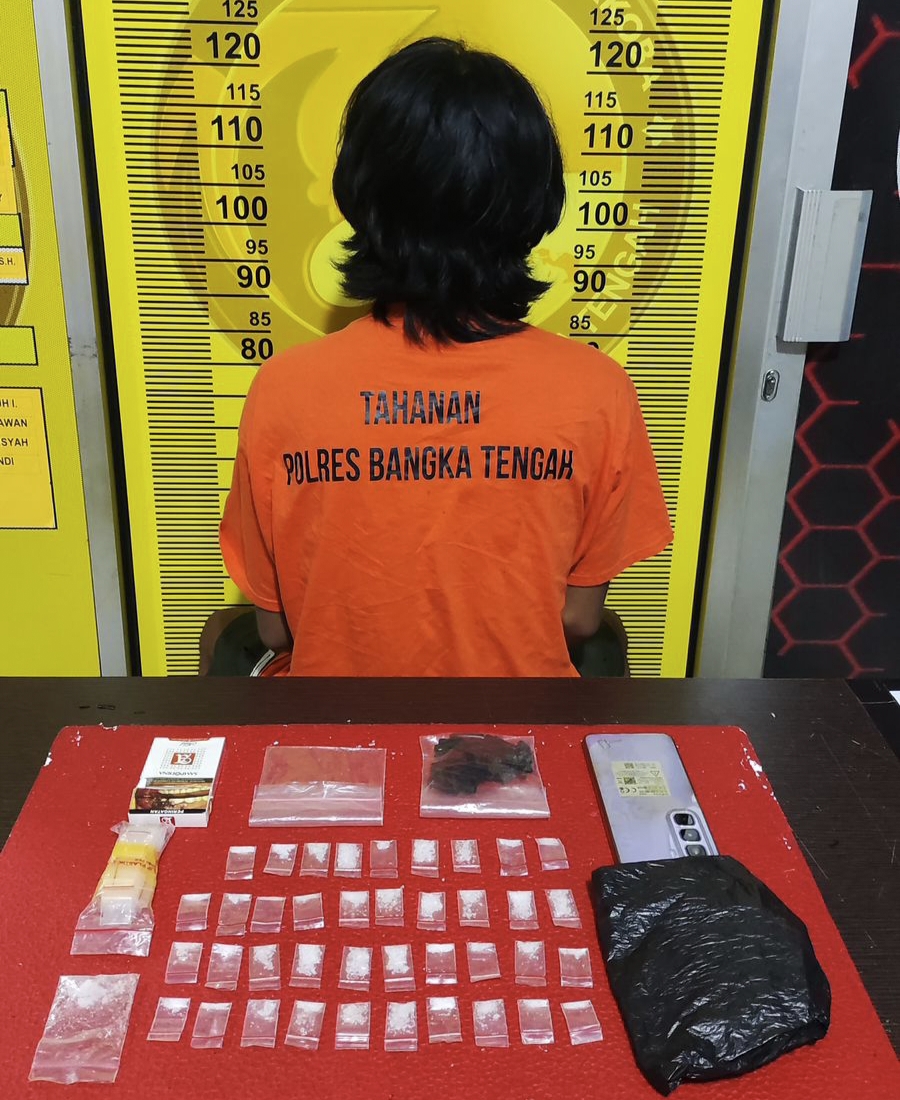 Dicurigai Warga, Seorang Pria di Koba Diringkus Satresnarkoba