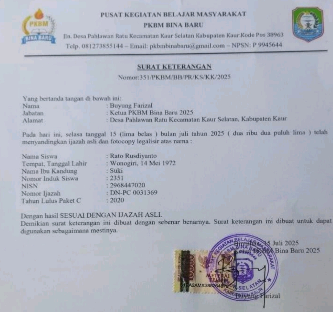 Calon Bupati Bangka Dituding Gunakan Ijazah Palsu, Rato: Fitnah