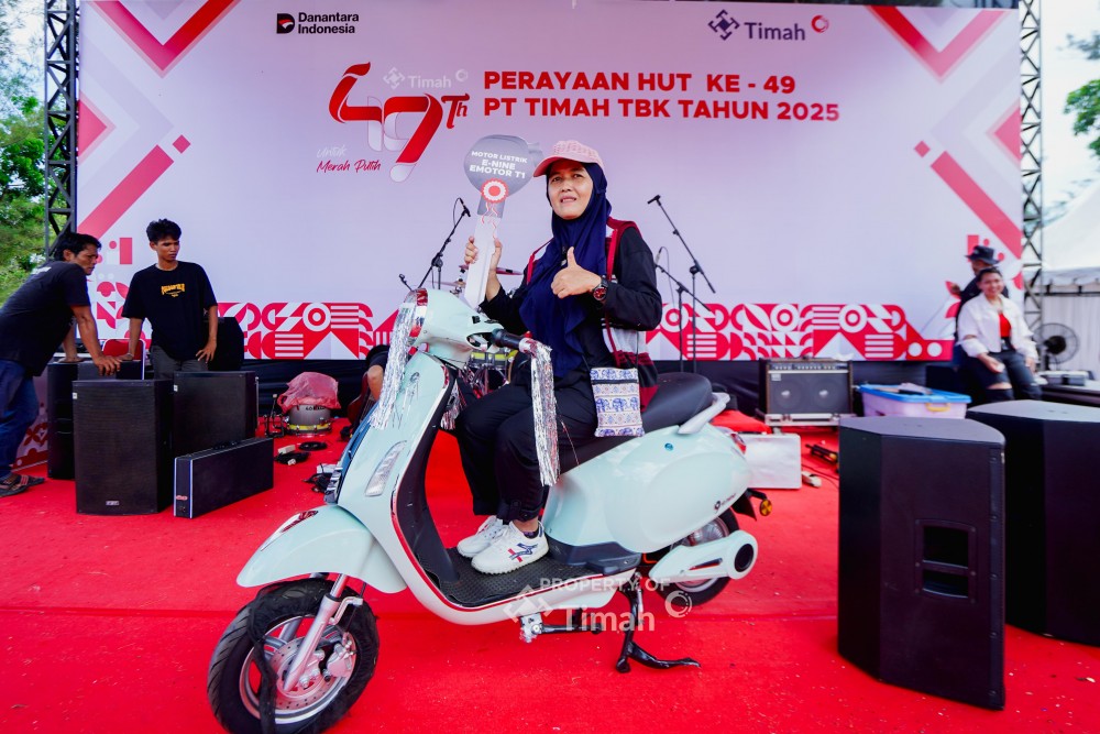 Deni dan Kurniati Dapat Hadiah Utama Pekan Sehat PT Timah