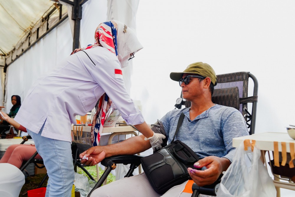 Puluhan Kantong Darah Dikumpulkan PT Timah di Mentok