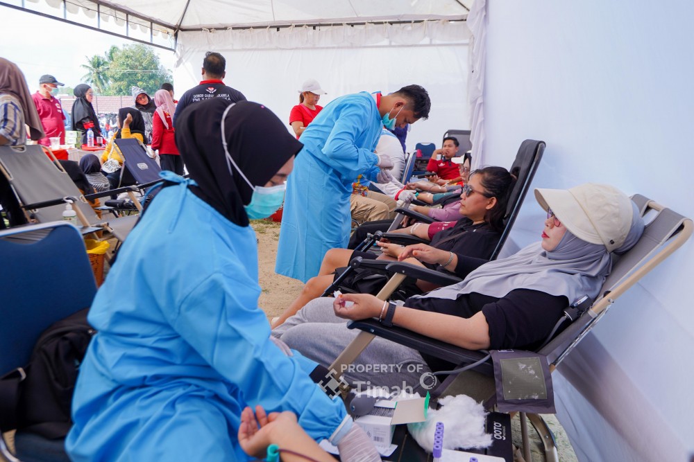 Dari Belinyu, PT Timah Kumpulkan Puluhan Kantong Darah