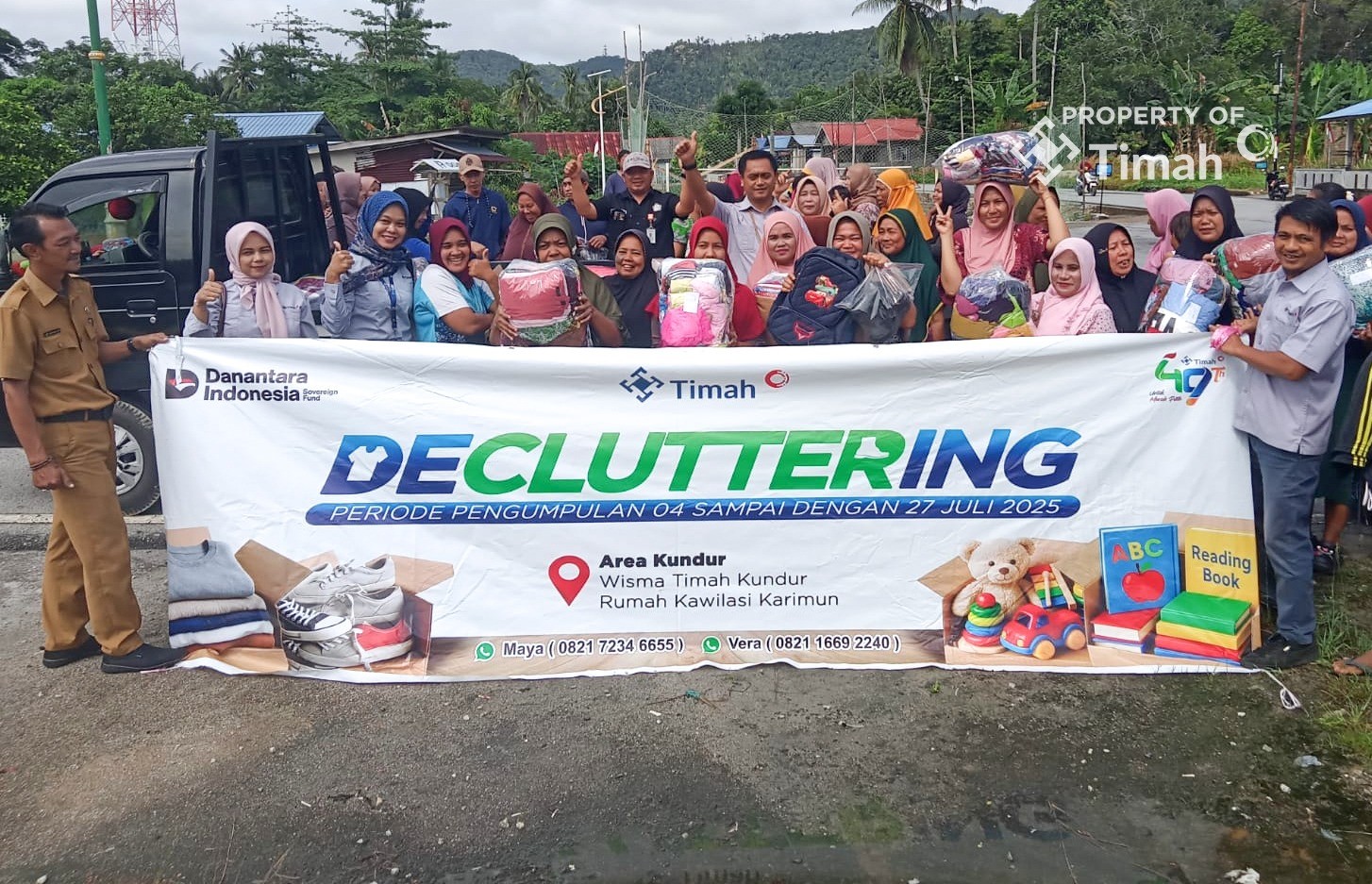 Melalui Decluttering, PT Timah Berikan Barang Layak Pakai di Kepri dan Kundur