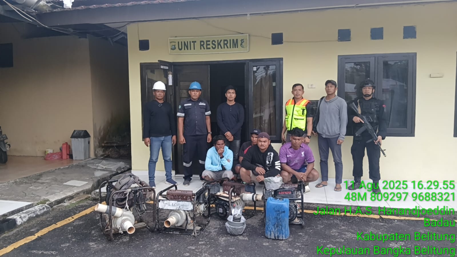 PT Timah Amankan Tiga Penambang Timah Ilegal di Belitung