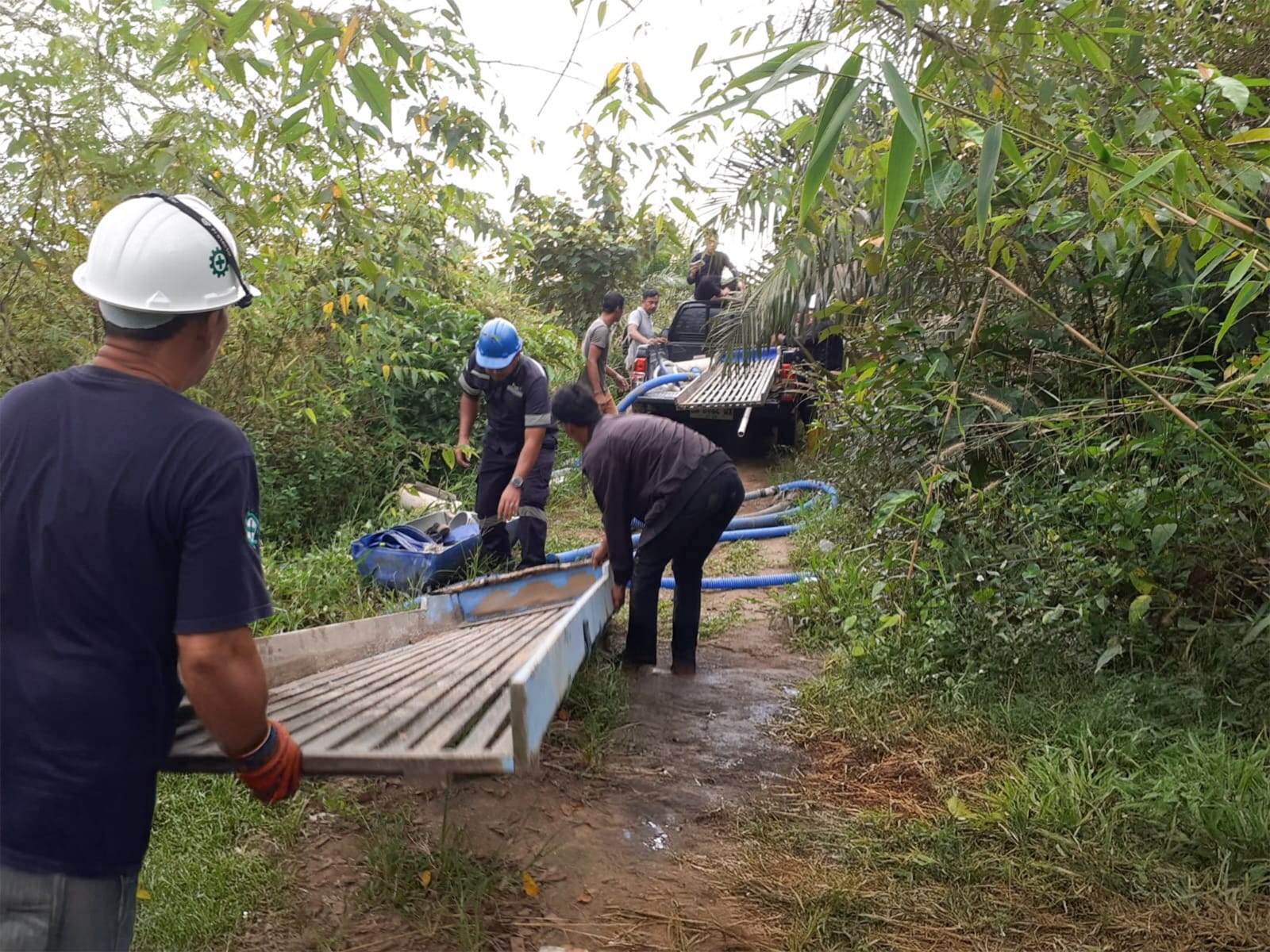 Bersama Tim Gabungan, PT Timah Tertibkan Tambang Ilegal di Belitung