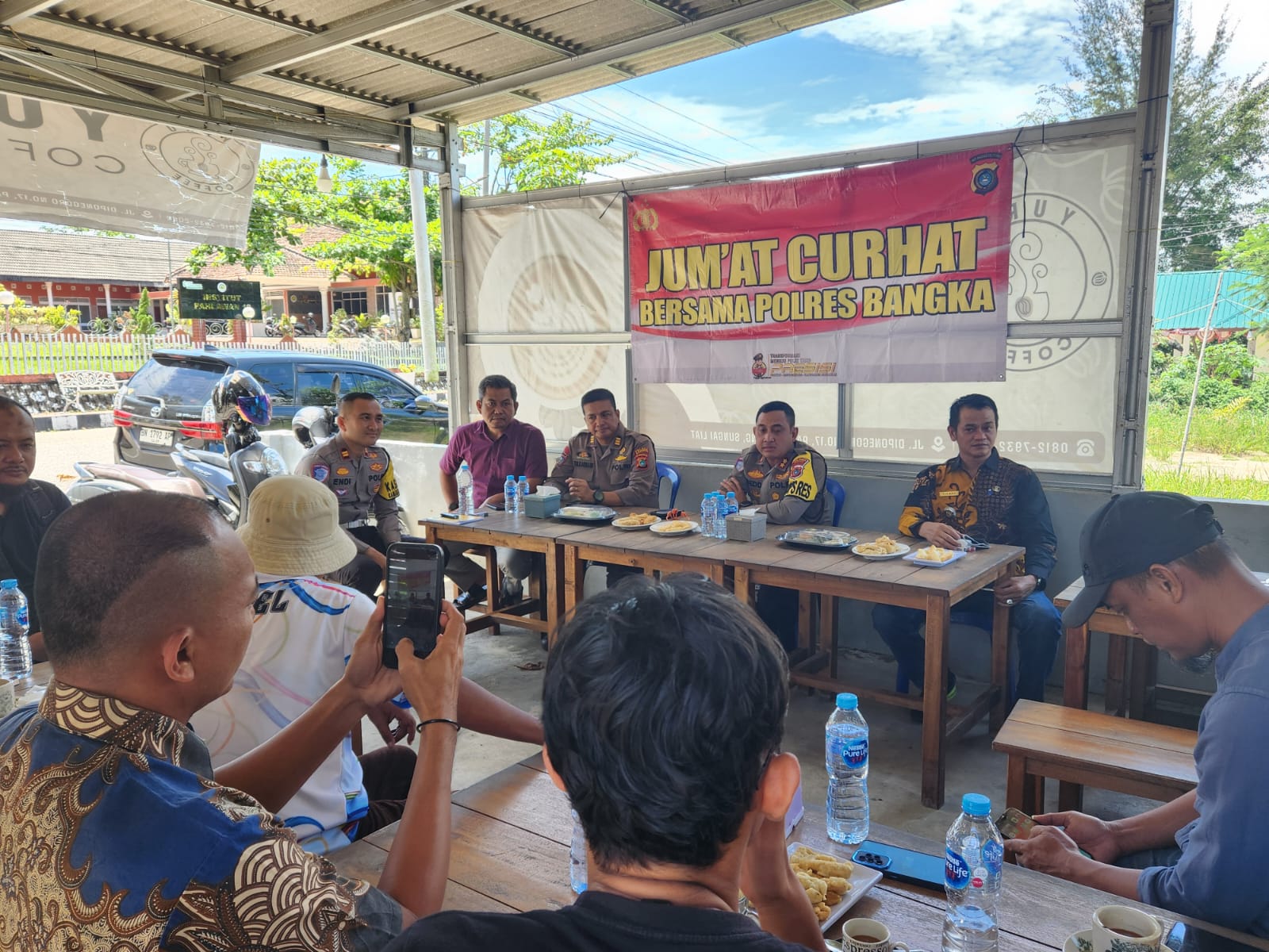 Ingin Poskamling Ada Wi-Fi dan TV, Polres Bangka Kerjasama dengan Desa