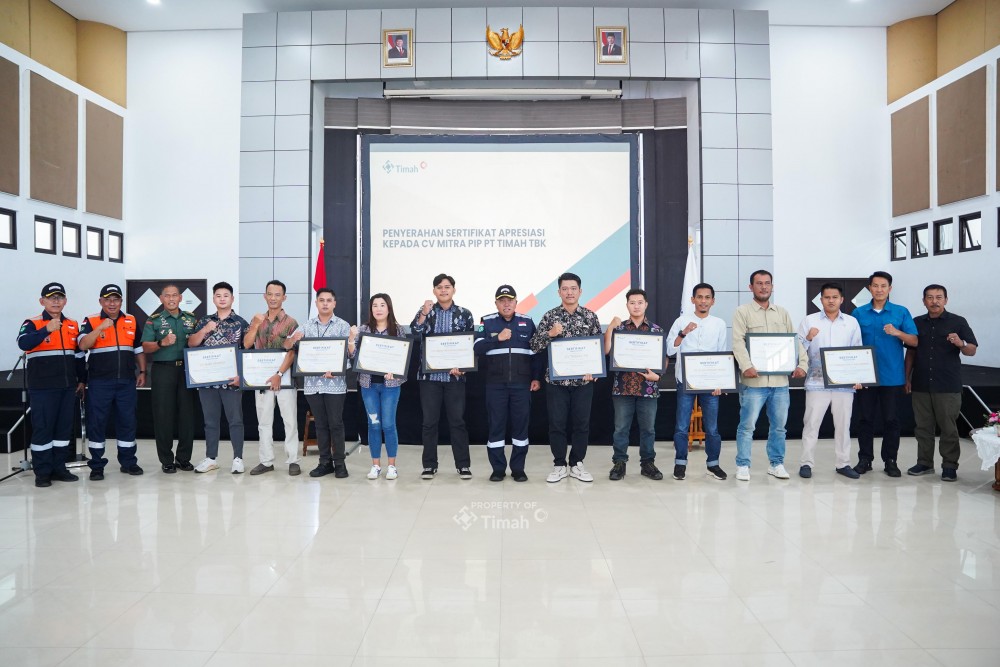 PT Timah Berikan Penghargaan ke 10 Mitra Usaha