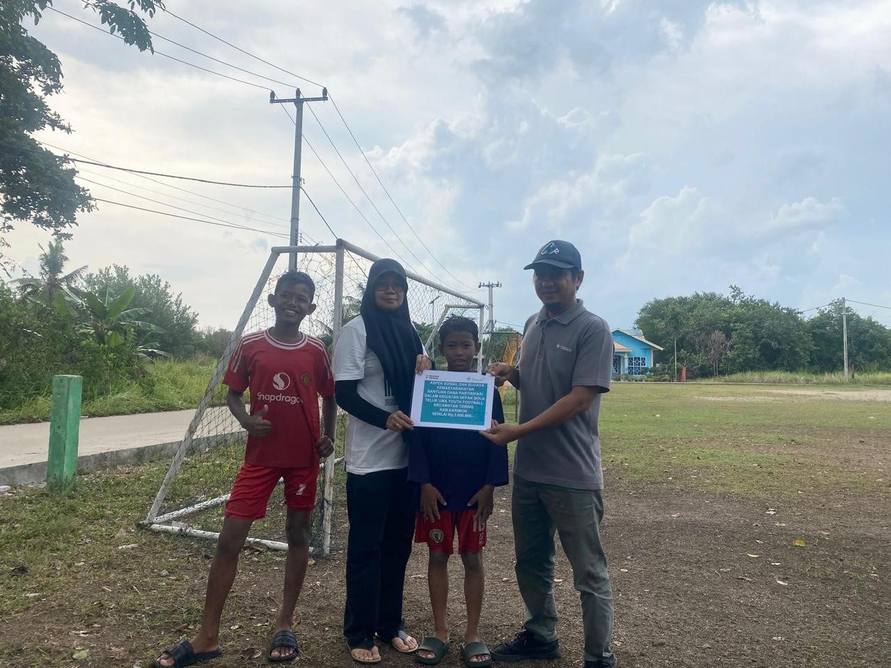 Teluk Uma Youth Football Dapat Bantuan PT Timah