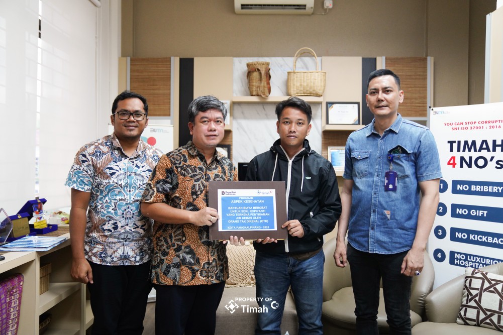 Korban Penyiraman Air Keras Dapat Bantuan dari PT Timah