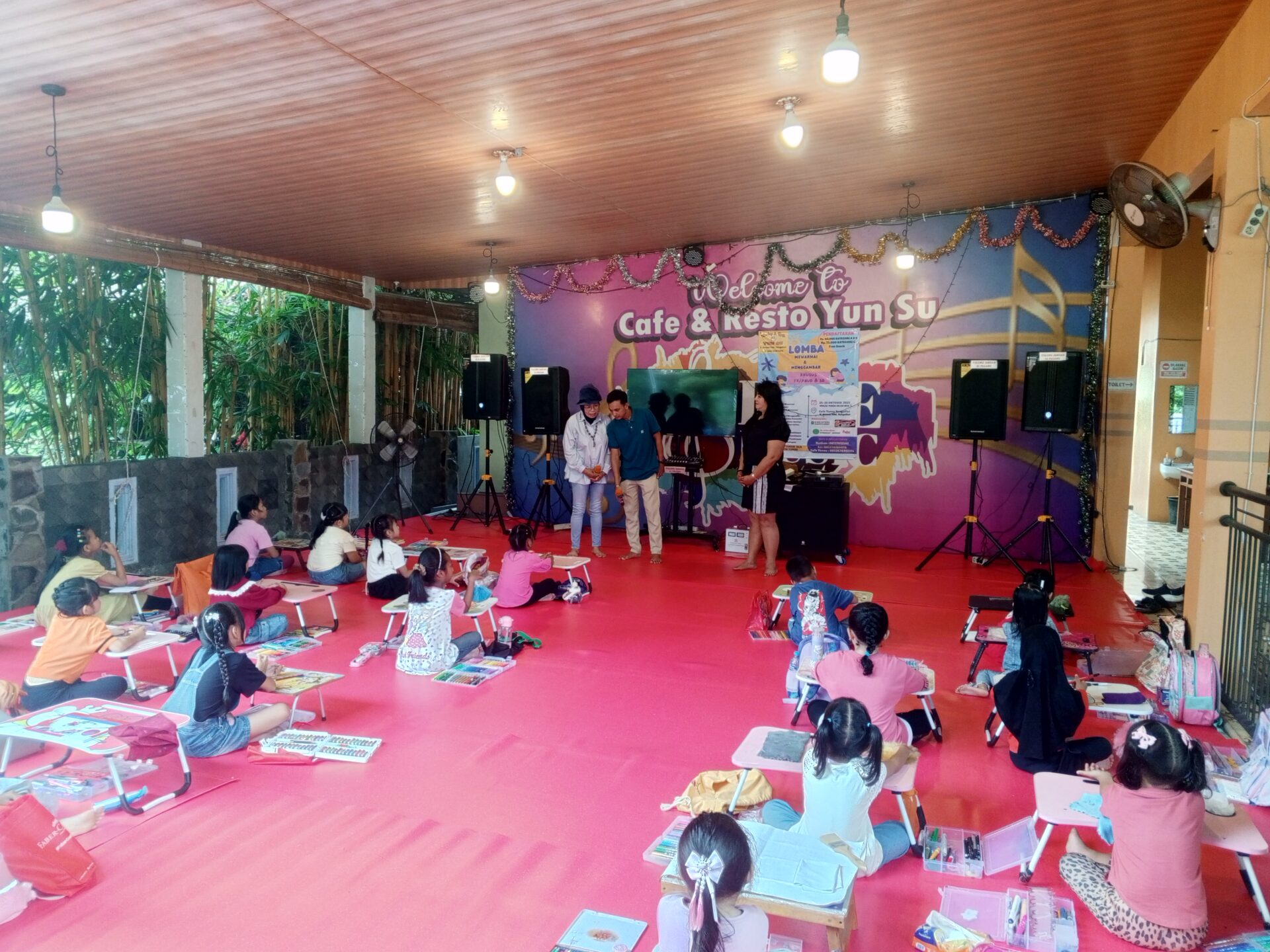 Gelar Lomba Mewarnai, Yun Su : Membantu Mengembangkan Pendidikan Anak