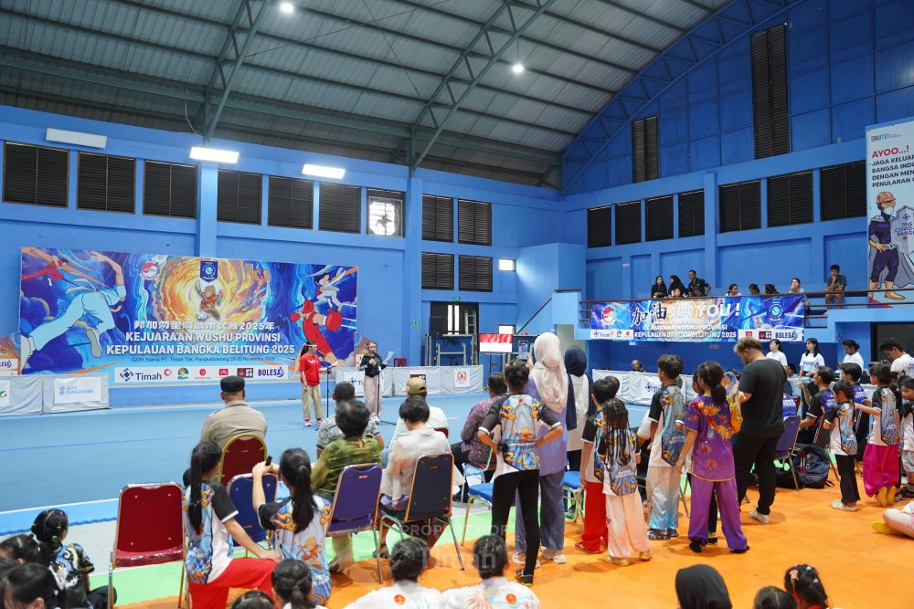 PT Timah Sediakan GOR untuk Kejuaraan Wushu Bangka Belitung