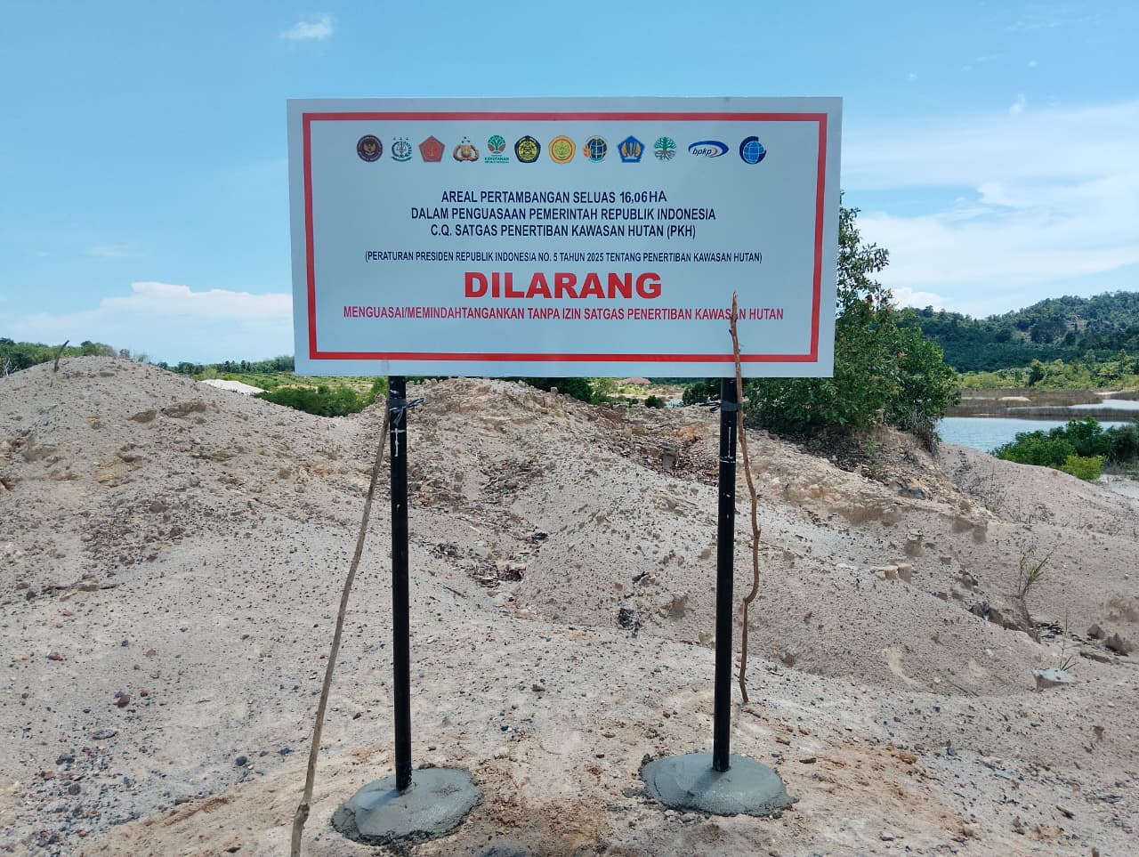 Lima Perusahaan Tambang di Bangka Tengah Disita Satgas PKH Gakum Kejagung