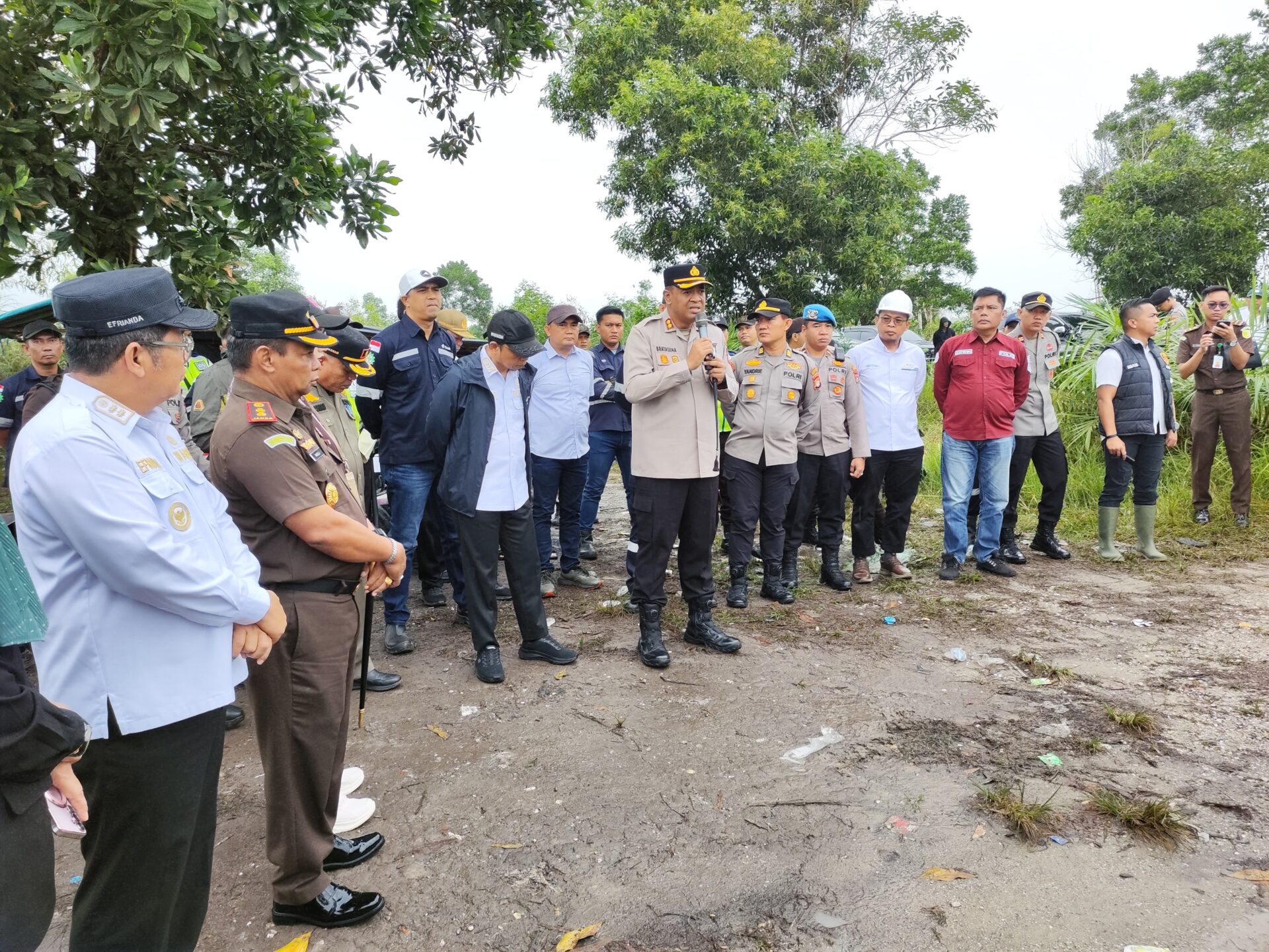 SUTET Terancam Roboh, Polres Bateng Himbau Aktivitas Tambang Ilegal di Merbuk Berhenti