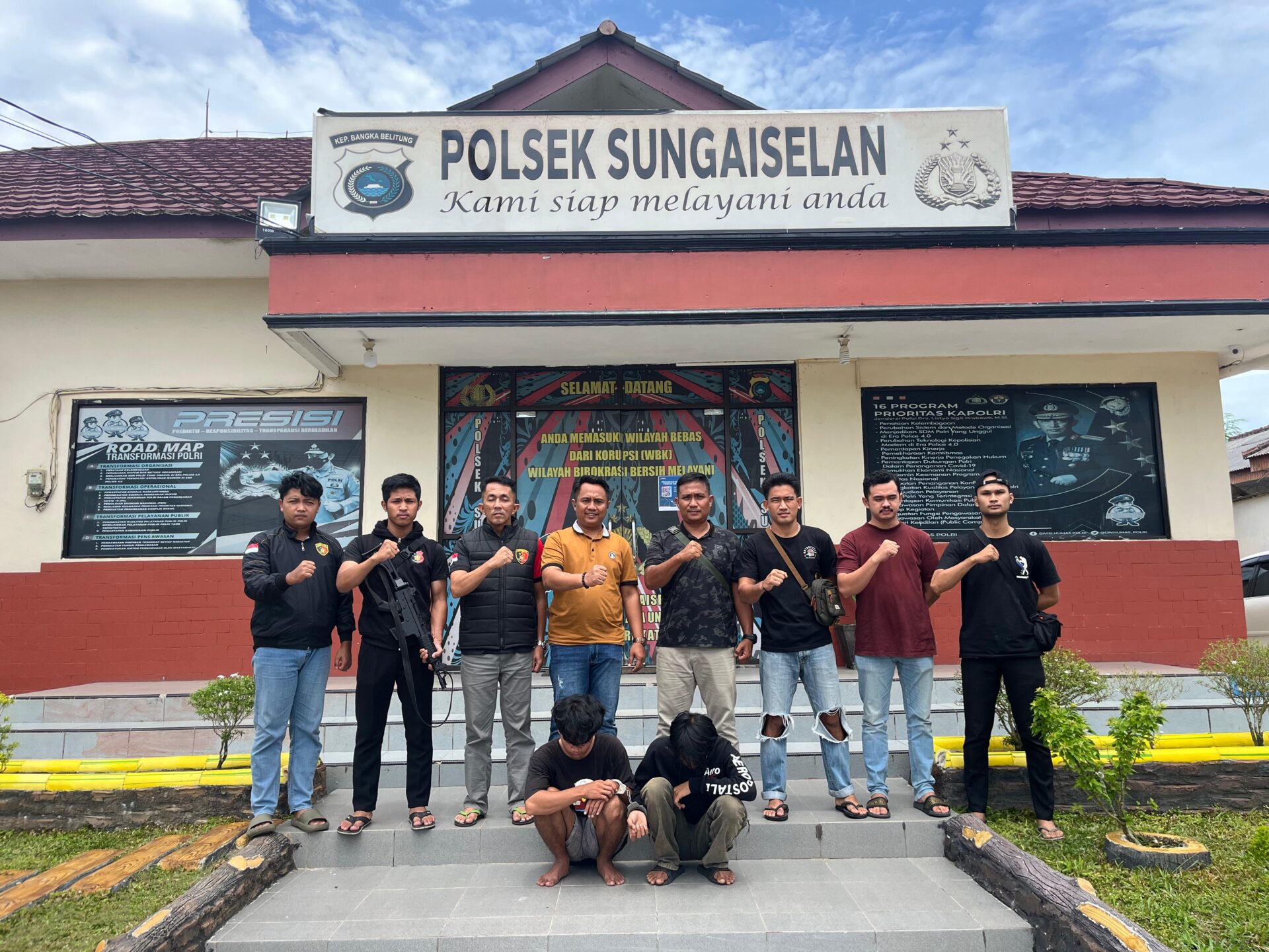 Usai Tikam Orang, Pemuda Lampur Ditangkap di Depan Masjid