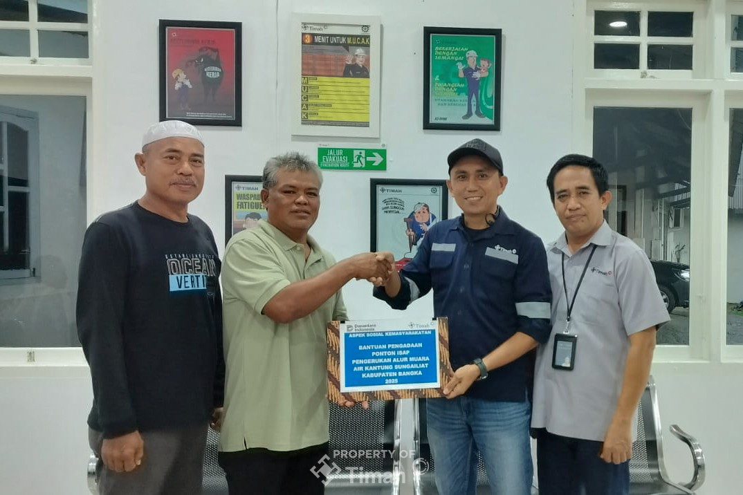 PT Timah Bantu KNPIS Buat Ponton Isap