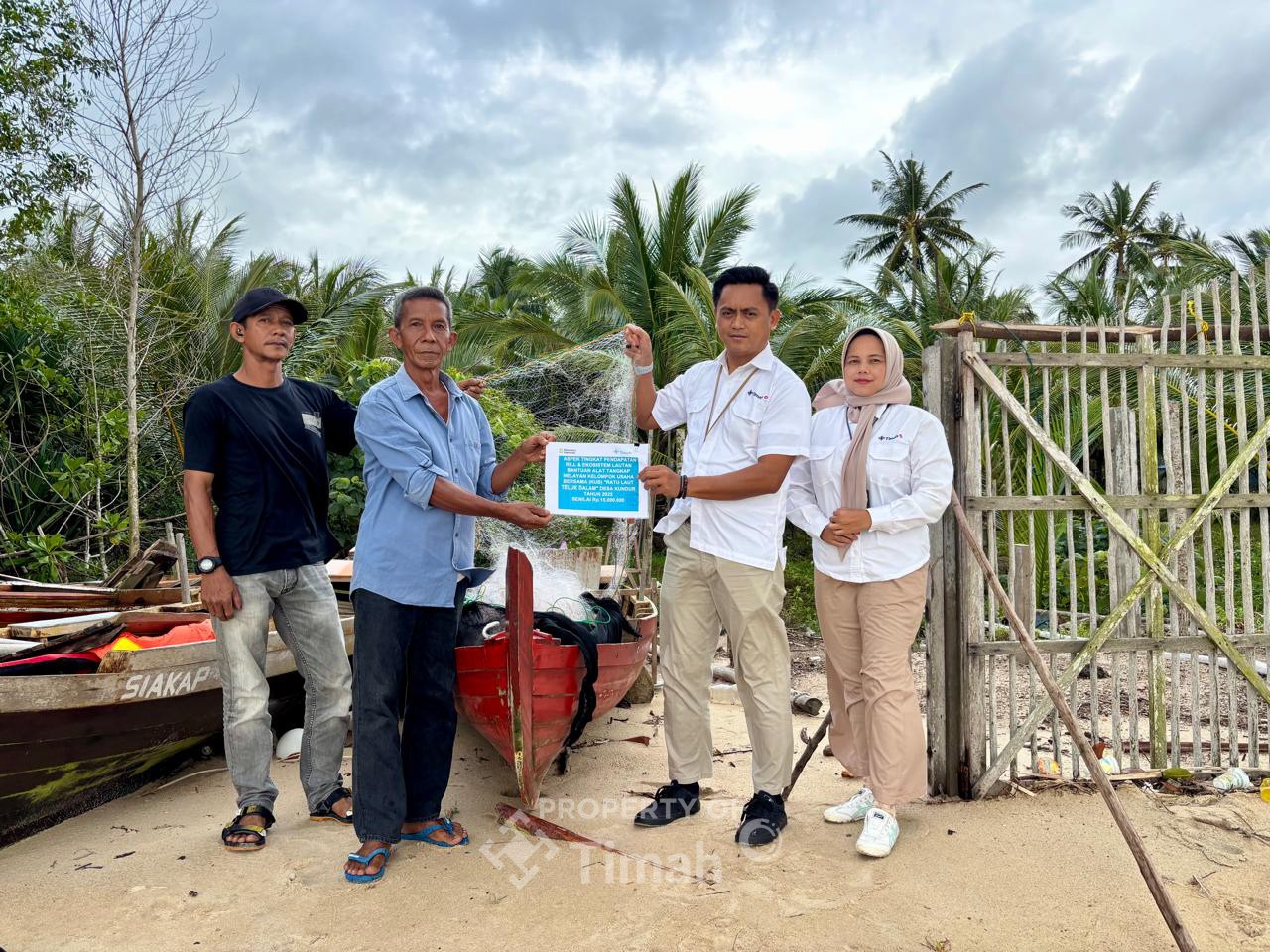 Pertama Kali Dapat Bantuan PT Timah, KUB Ratu Laut Teluk Dalam Ingin Jaring Udang
