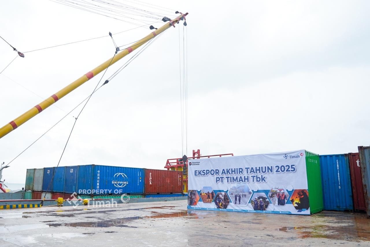 Tutup Akhir Tahun 2025, PT Timah Tbk Ekspor 1.765 Ton Logam Timah