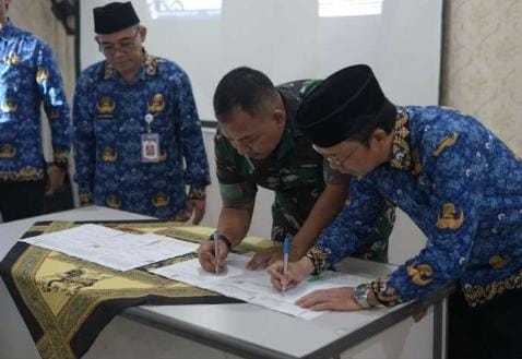 Pemkab Bateng Berikan Tanah 50 Hektare ke Kodim 0413/Bangka