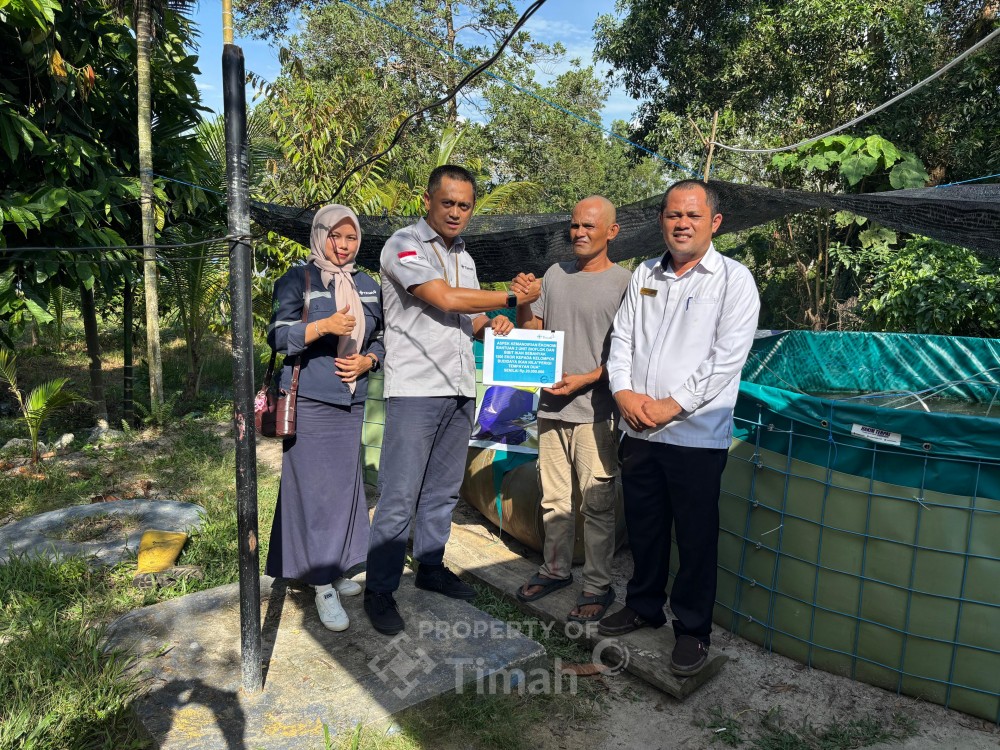 Kelompok Perigi Tempayan 2 Dapat Bantuan Bioflok dan Bibit Ikan Nila