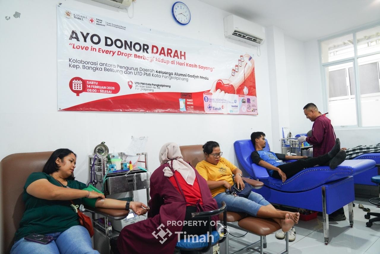 PT Timah Tbk Dukung Kagama Gelar Donor Darah