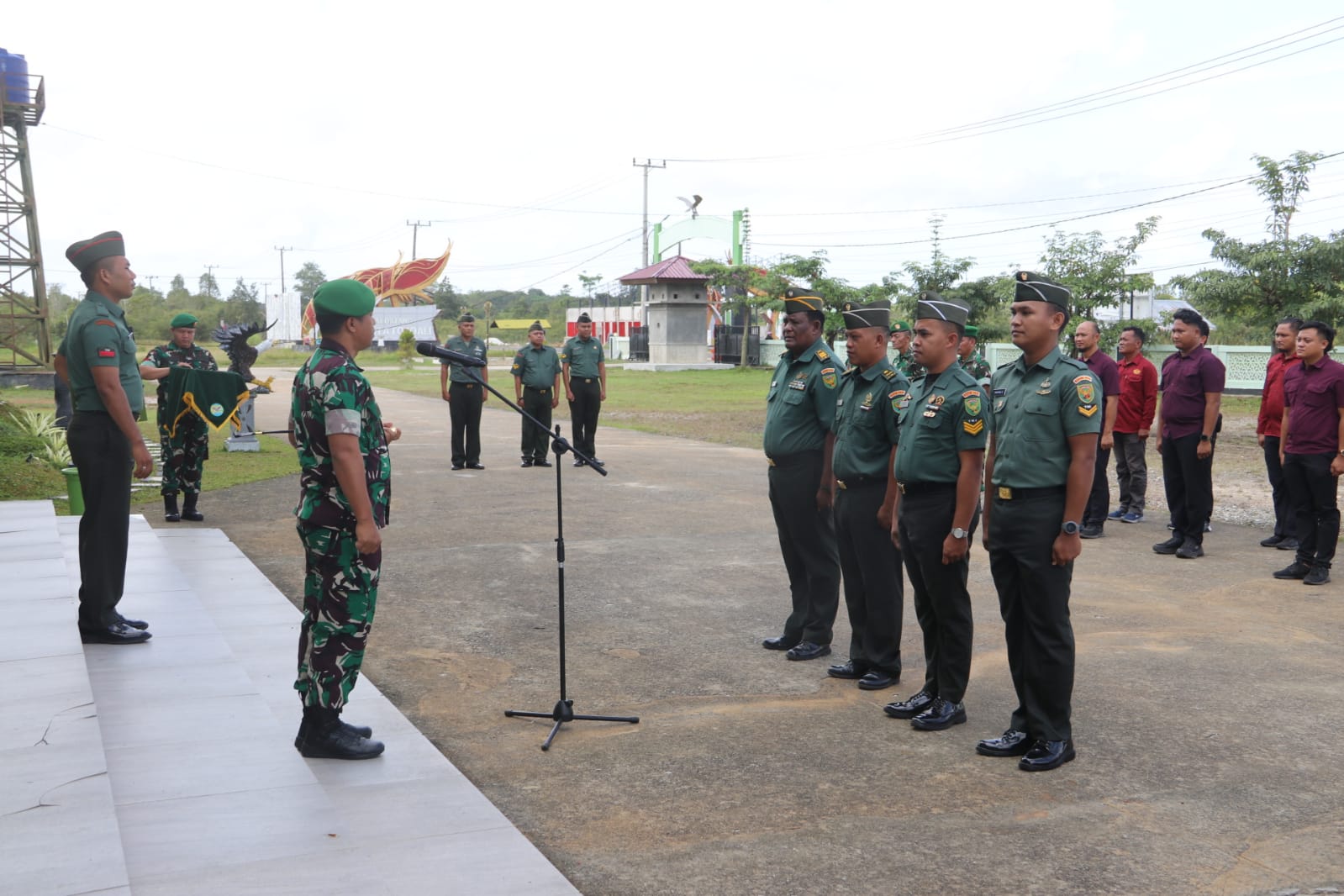 1 Perwira dan Enam Bintara di Kodim 0432/Bangka Selatan Naik Pangkat
